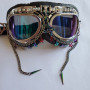 Rave Streampunk Goggles, Burning Man Goggles, Festival Goggles, Unicorn Skeleton Costume Goggles, Cyber Goth Masquerade Goggles 40003