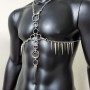 Man Body Chain Chest Harness, Burning Man Music Festival Wear Rave Outfits 10045