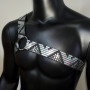 Men Body Harness, Chest Harness, Holographic Harness, Music Festival Party Wear, Burning Man Outfits, Rave Outfit, Gay Harness, Bdsm Harness 10074