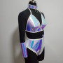 Holographic Rave Outfits, Burning Man Outfits, Rave Clothing,Rave Bikini Set, Rave Bra, Holographic Bra, PVC Bra, PVC Panties, Rave Festival, Sexy Lingerie, Plastic Fashion 10085S