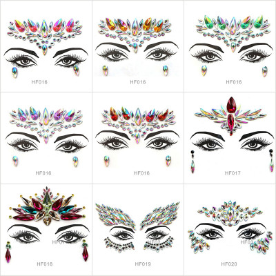 9pcs Different Pattern Gypsy Shrine Starry Eyes Face Jewel (16-20)